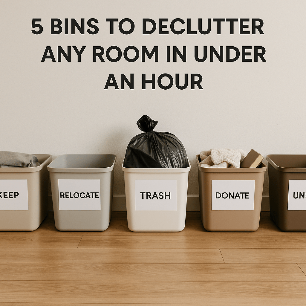 🧺 5 Bins to Declutter Any Room in Under an&nbsp;Hour