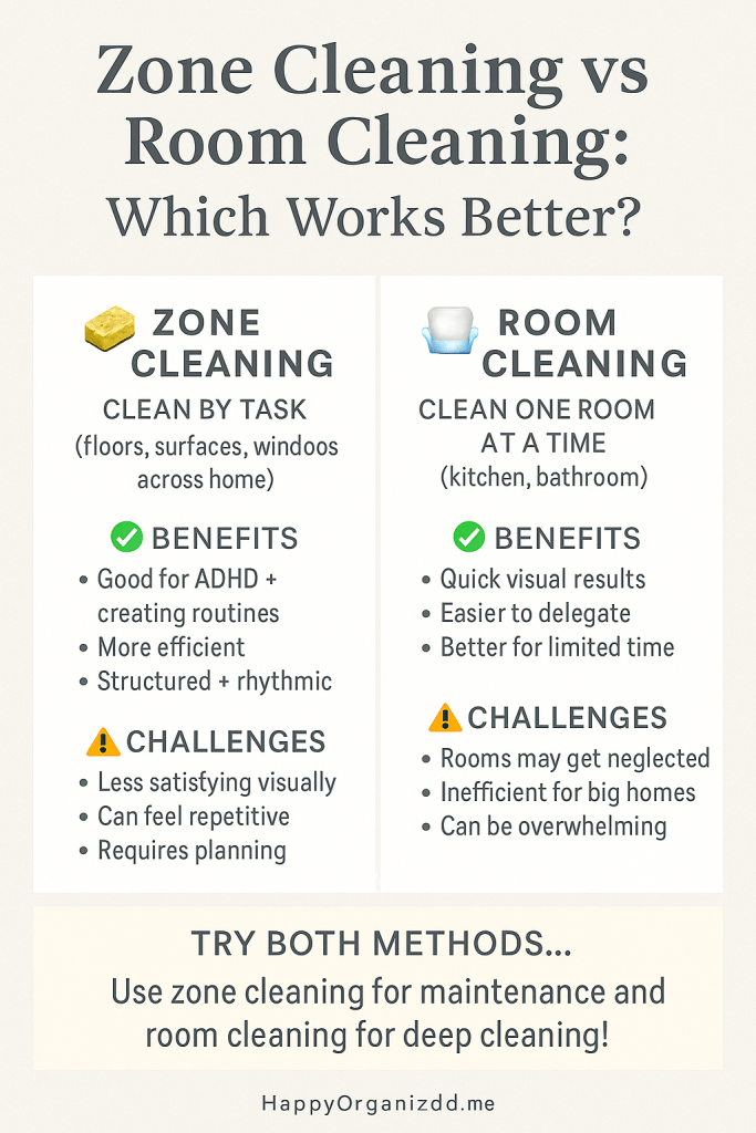 Zone Cleaning vs Room Cleaning