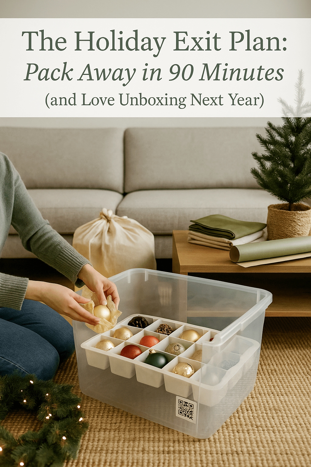 The Holiday Exit Plan: Pack Away in 90 Minutes (and Love Unboxing Next Year)