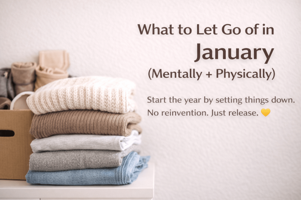 What to Let Go of in January (Mentally + Physically)