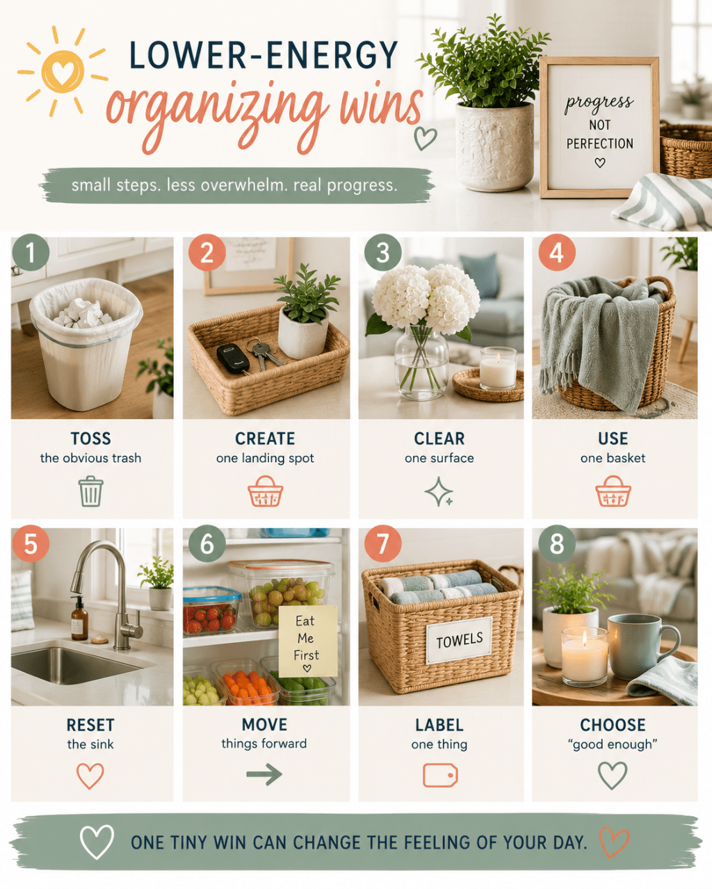 low energy organizing wins