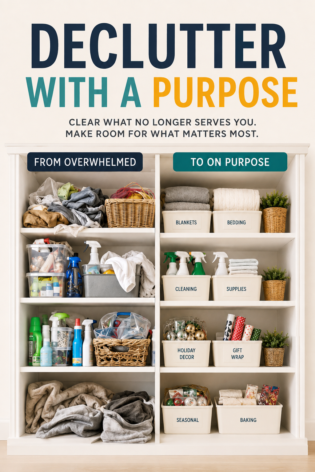 Declutter with a purpose