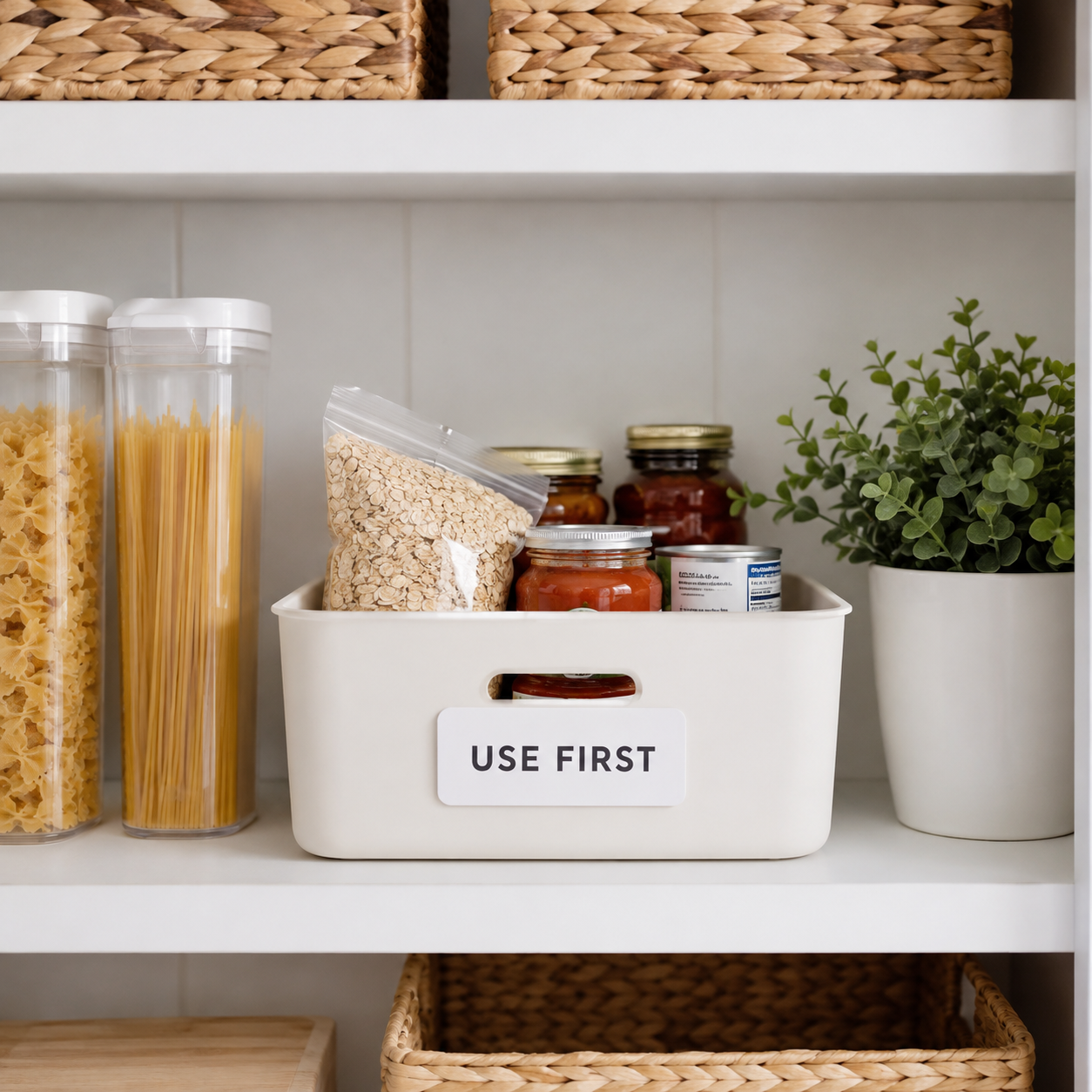 Use first in the pantry